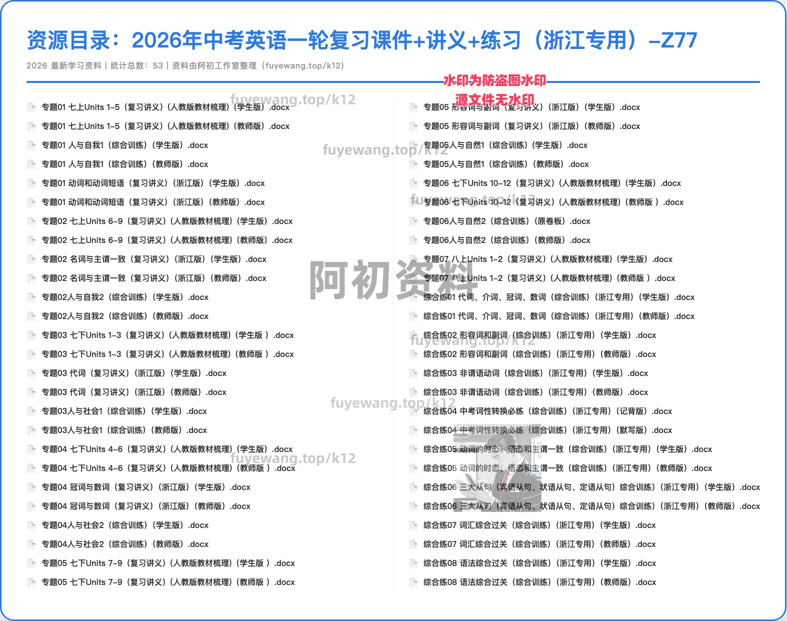 图片[12]-2026中考英语一轮复习-阿初