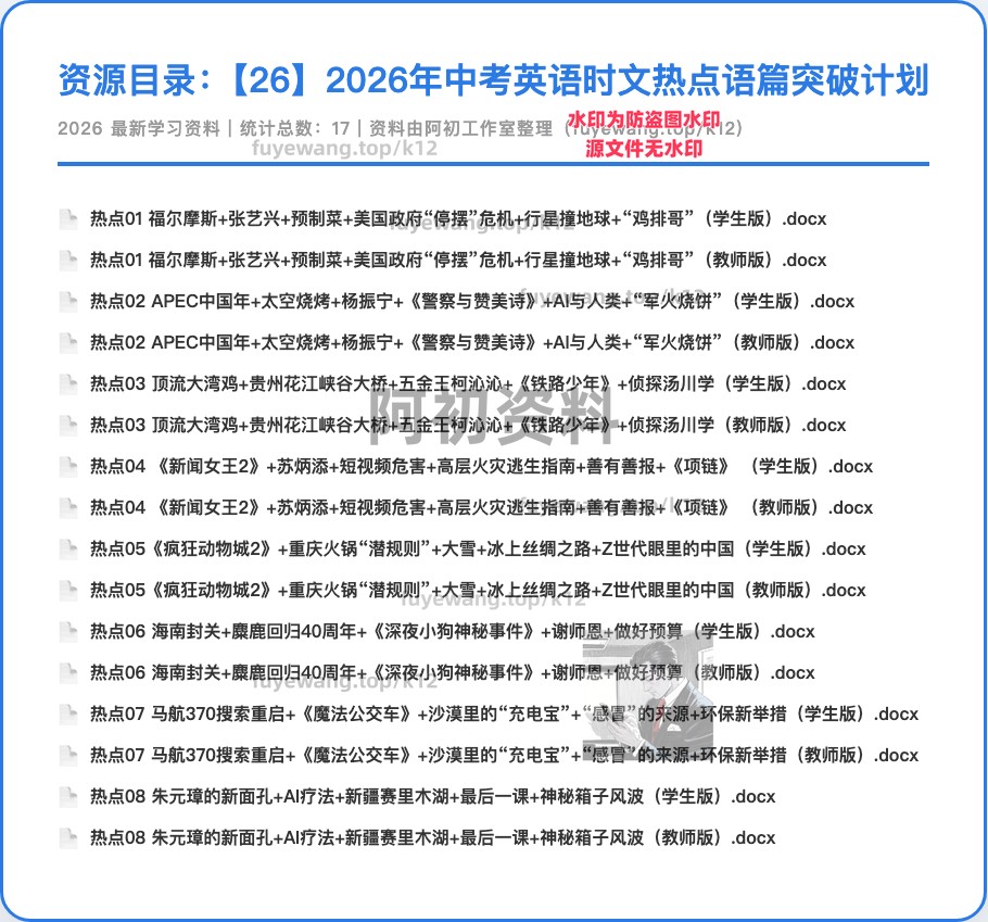 图片[20]-2026中考英语专项复习-阿初