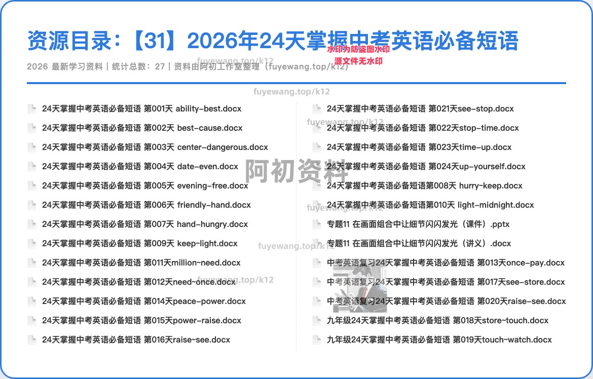 图片[26]-2026中考英语专项复习-阿初