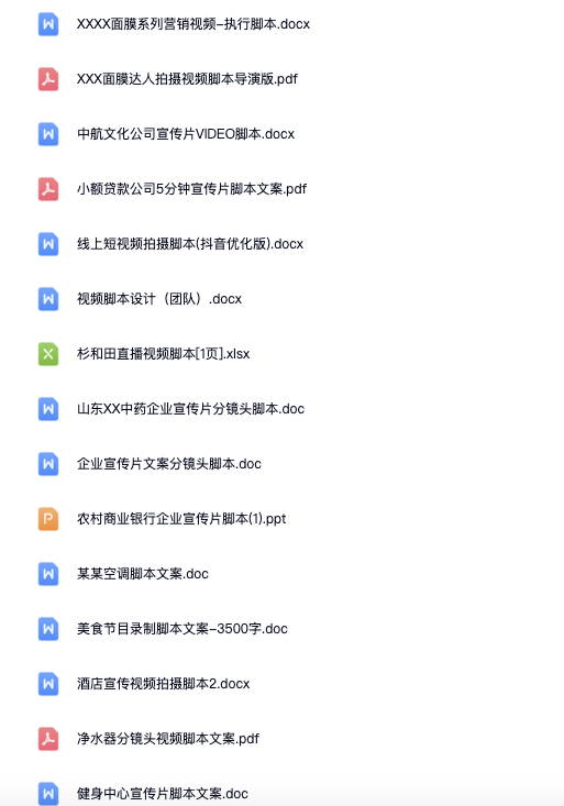 图片[4]-短视频拍摄脚本分镜头电子资料包