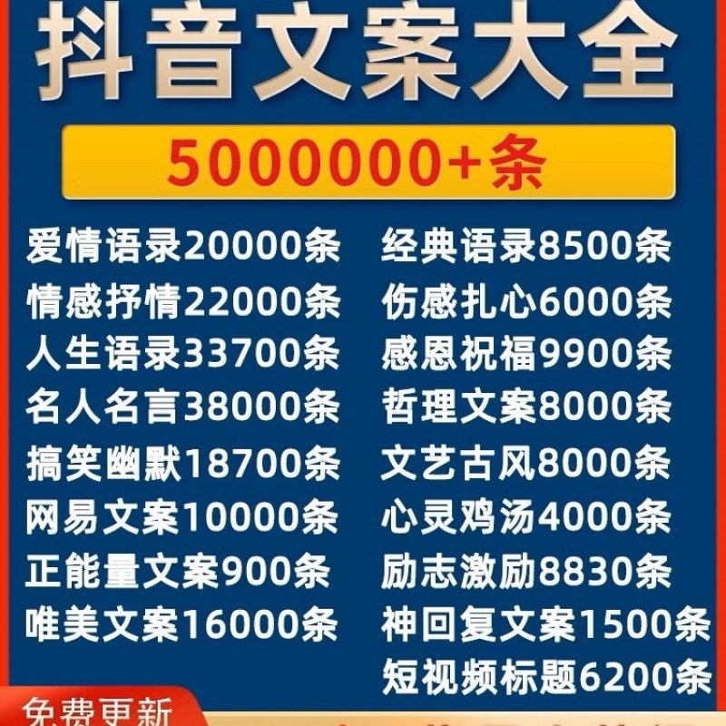 自媒体文案书单号情感语录短视频励志语录口播搞笑段子剧本-阿初