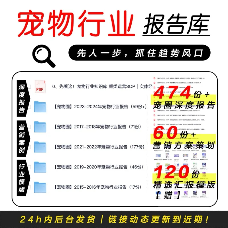 图片[1]-2025宠物行业报告374+营销策划50+PPT模板120持续更新电子资源
