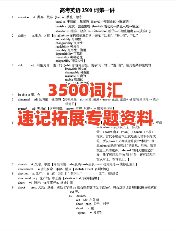 图片[16]-高中英语688高频词汇电子资源模板