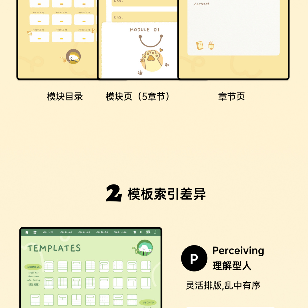 图片[23]-MBTI可爱风学习笔记规划本goodnotes手帐素材|电子资源模板