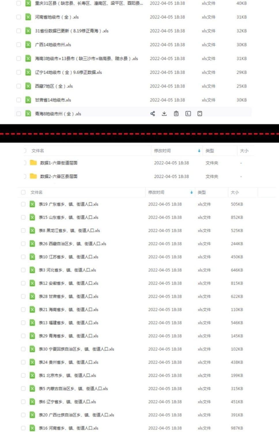 图片[3]-第七次人口普查数据细分到省市县乡镇明细电子资源模板