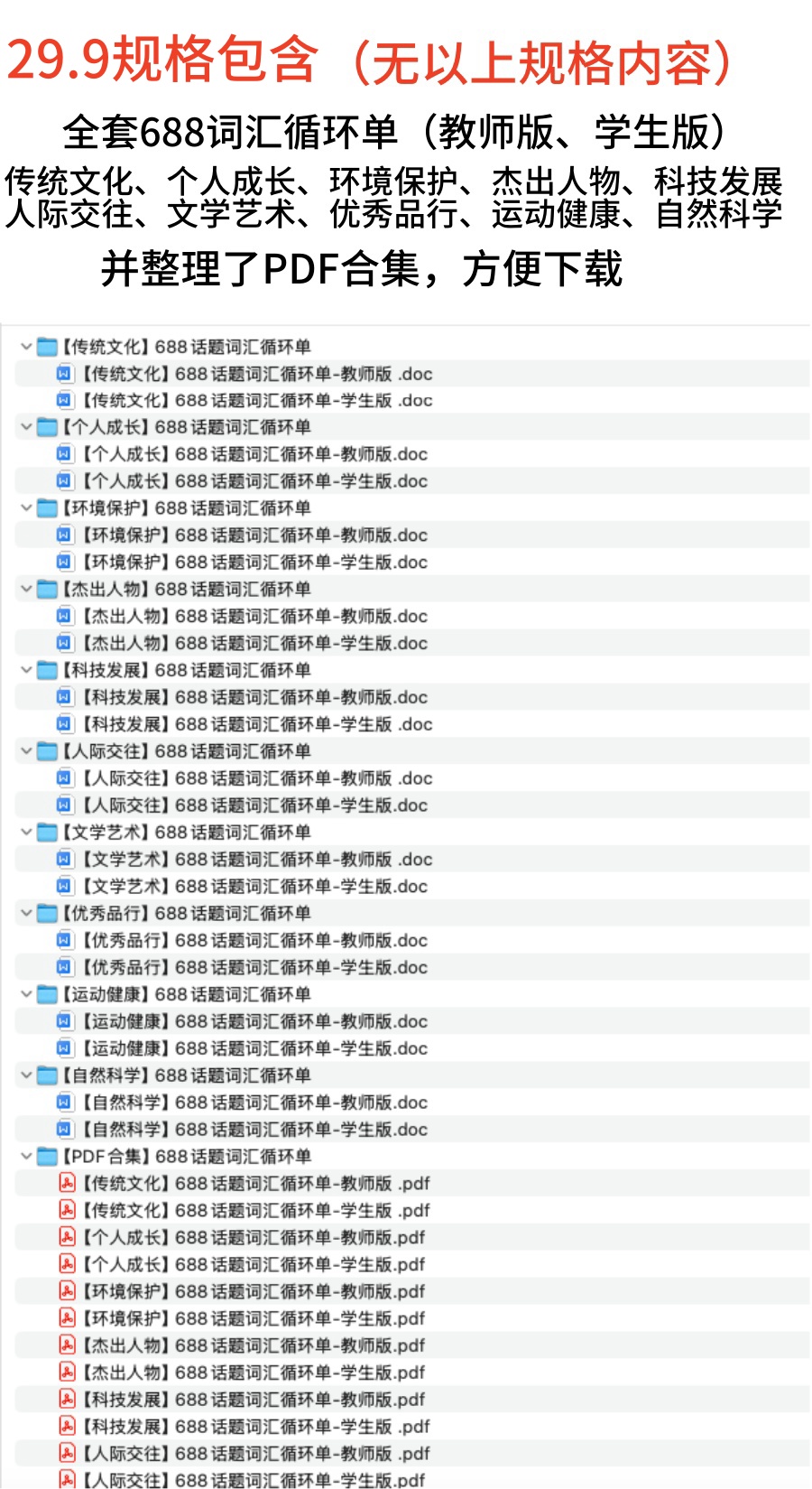 图片[4]-高中英语688高频词汇电子资源模板