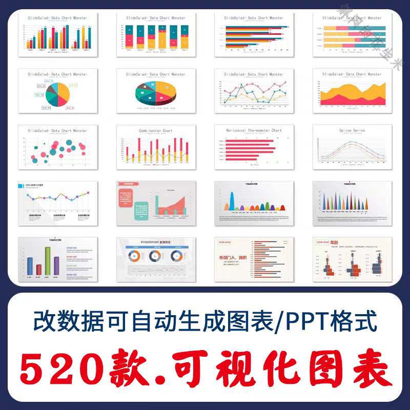 图片[5]-数据图表模板柱形图饼状折线1000+款电子资源包