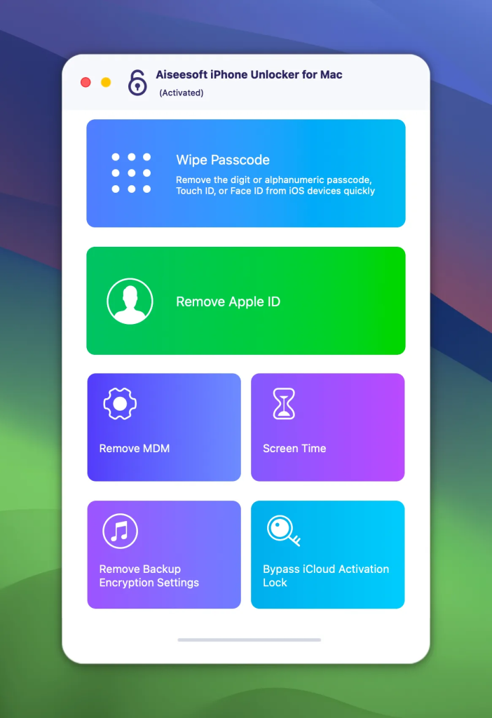 图片[1]-Aiseesoft iPhone Unlocker for Mac v2.0.80.5678 破解版 – 一键解锁iPhone限制-阿初