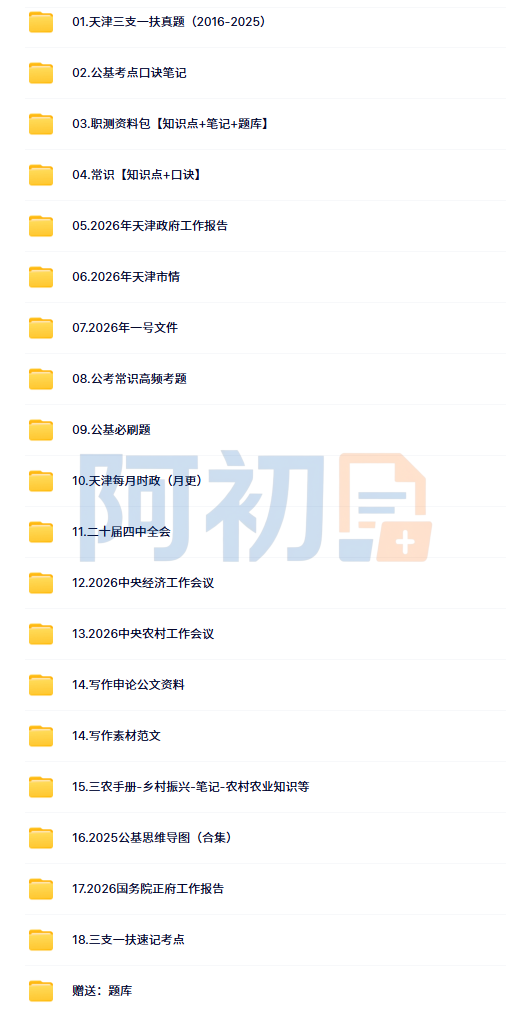 图片[2]-2026天津三支一扶考试资料-阿初