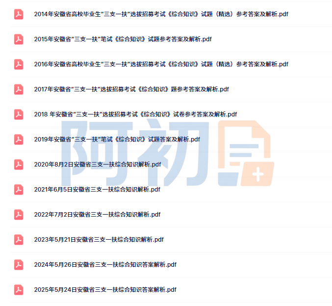 图片[3]-2026安徽三支一扶考试资料-阿初